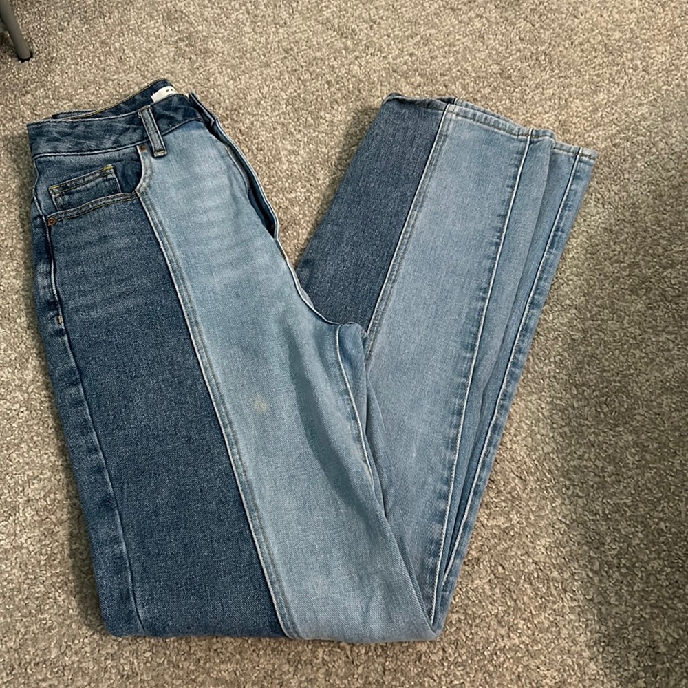 Pacsun two toned jeans, size 26, 90s boyfriend